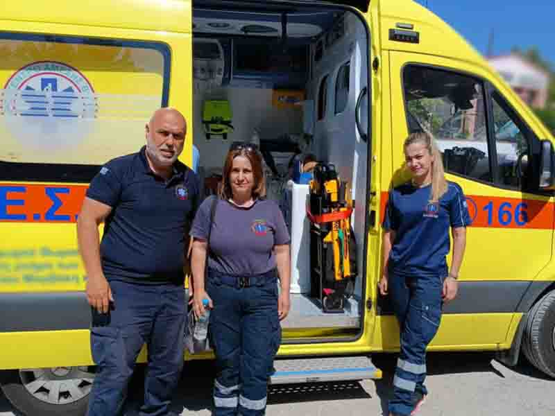 EKAB Μόνιμη βάση ασθενοφόρου 3.7. στην Επανομή τους θερινούς μήνες