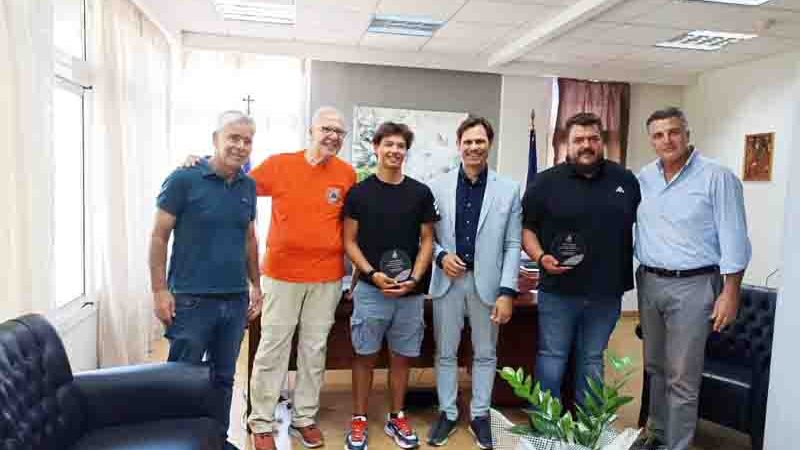 Awards rescue Βραβεύτηκαν από τον δήμαρχο Θερμαϊκού ο Αναστάσιος Γκαρίπης και ο Χρήστος Αλεξάκης 16.7.