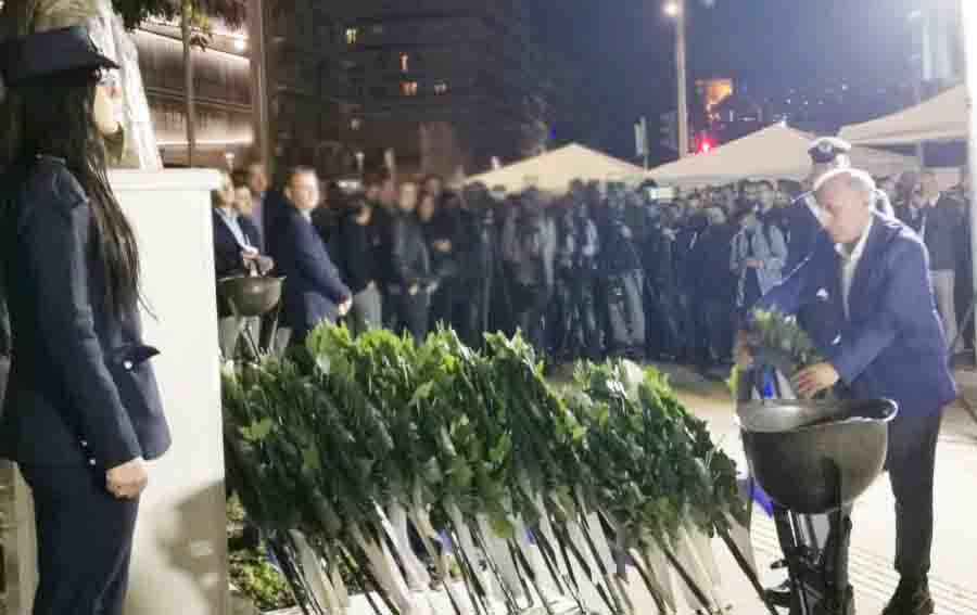 Memory and honor Μνήμη και τιμή στον Ανθυπαστυνόμο Γιώργο Λυγγερίδη 3 Πρόεδρος Λέσχης Αστυνομίας Θεσσαλονίκης Γιώργος Φεστερίδης