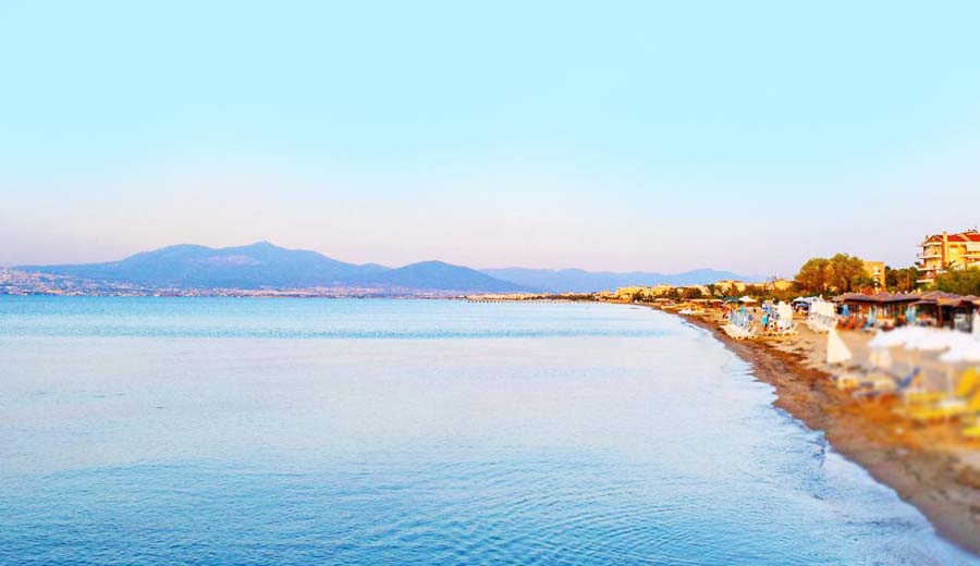 Golden sandy beach