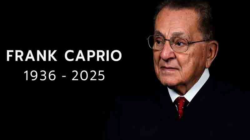Frank Caprio Αφιέρωμα στον Φρανκ Κάπριο: έναν δικαστή που ενσάρκωσε την ανθρωπιά μέσα στη δικαιοσύνη. 1936–2025