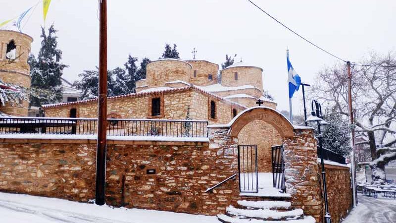 Agios Andreas Ο Ιερός Ναός Αγίου Ανδρέα στην Περιστερά Θέρμης 870 μ.Χ.