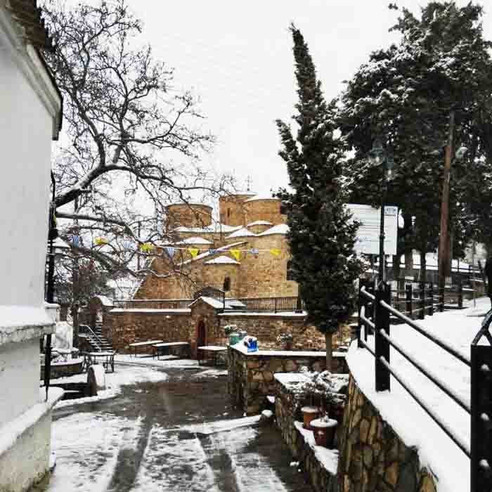 Agios Andreas Ο Ιερός Ναός Αγίου Ανδρέα στην Περιστερά Θέρμης 870 μ.Χ. 8 Περιστερά Βυζαντινός Ναός