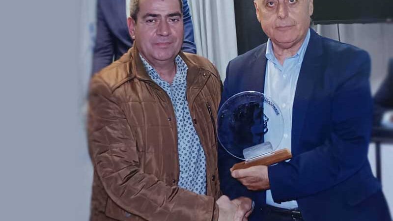 Honorary distinction Βράβευση του Γιώργου Φεστερίδη από τον Σύνδεσμο Διαιτητών Θεσσαλονίκης 26.1.