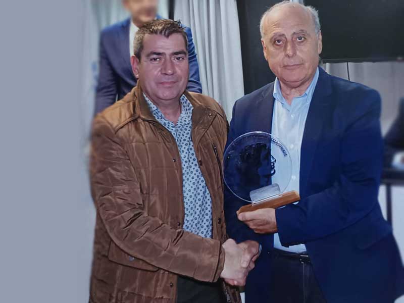 Honorary distinction Βράβευση του Γιώργου Φεστερίδη από τον Σύνδεσμο Διαιτητών Θεσσαλονίκης 26.1.