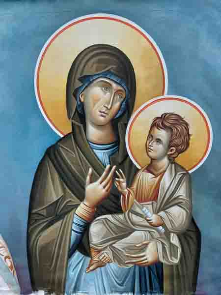 The iconographer Μπένγκα Χρυσόστομος: Ο αγιογράφος που φέρνει το φως της Ορθοδοξίας από το Κονγκό στη Θεσσαλονίκη 2026 11 Παναγία