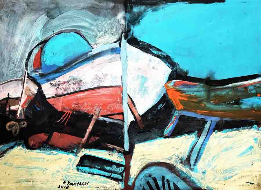 Art Exhibition Aineias Εικαστική Έκθεση Μαρίας Ξανθάκη στο Βαφοπούλειο 12 Μαΐου 8 Art Exhibition Aineias Maria Xanthaki