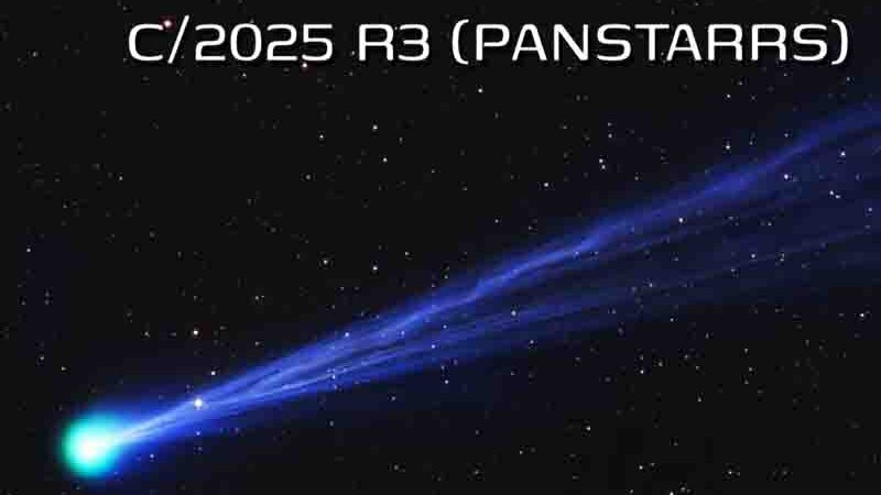 Comet Pan STARRS C/2025 R3 κομήτης στον ανοιξιάτικο ουρανό
