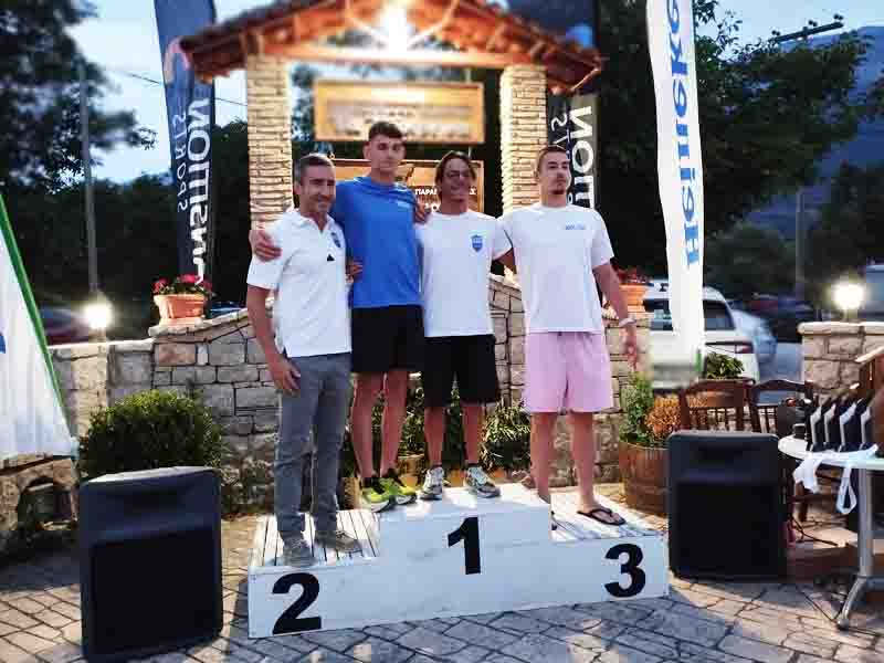 Triathlon Sprint Λίμνη Δόξα - Αγώνες πρόκρισης για διεθνείς διοργανώσεις Σάββατο 4. 7. 3 Geitonas_Doanoglou_Kalavrezos_Makrigiannis