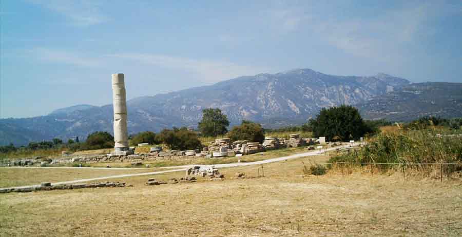 Heraion temple Samos Ηραίων «Σάμος — Στο Ιερό της Ήρας, εκεί όπου γεννήθηκε η αρμονία του Αιγαίου» το 540 π.χ. 2 Heraion temple Samos
