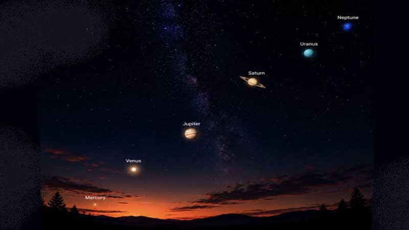 Planetary lineup Αναμένεται μια εντυπωσιακή ευθυγράμμιση πλανητών 17 Ιουλίου 2 Planetary lineup