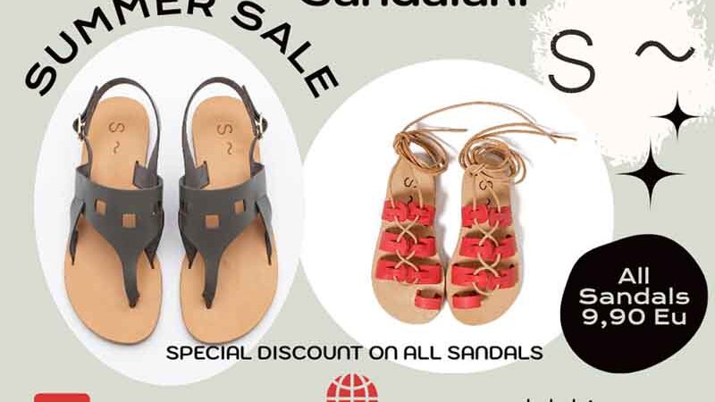 Leather Sandals Sandalaki – Χειροποίητα δερμάτινα σανδάλια Καλοκαιρινό Ξεπούλημα! 2026