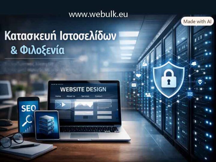Web design hosting solutions Κατασκευή Ιστοσελίδων & Φιλοξενία – Webulk 2026