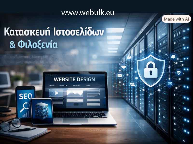 Web design hosting solutions Κατασκευή Ιστοσελίδων & Φιλοξενία – Webulk 2026