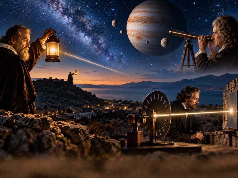 Measurement Speed of Light Πώς ο άνθρωπος μέτρησε την ταχύτητα του φωτός 17o αιώνα